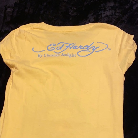 Ed hardy yellow t-shirt - Picture 4 of 4